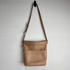 Coach vintage bleecker Legacy Tan Leather  Crossbody Bag Purse 0171 020